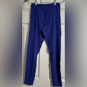 NWOT Zella Studio Luxe High Waist Pocket Leggings in Blue, Size‎ X-Small